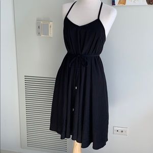 Motherhood Maternity Black Dress V-Neck, Low Back